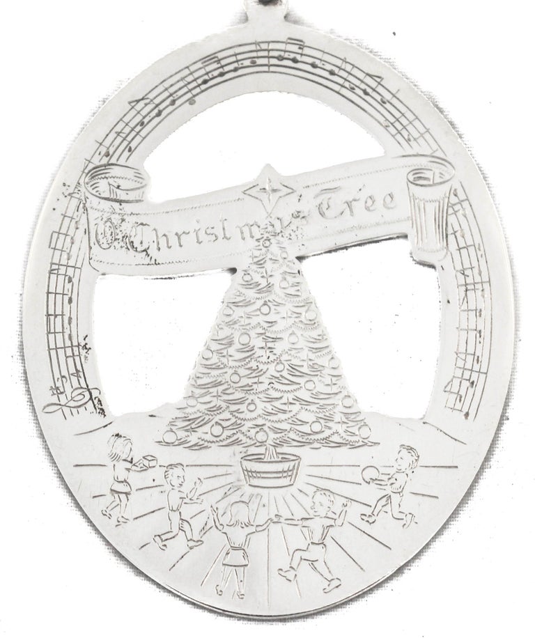 Sterling Christmas Ornament For Sale at 1stDibs