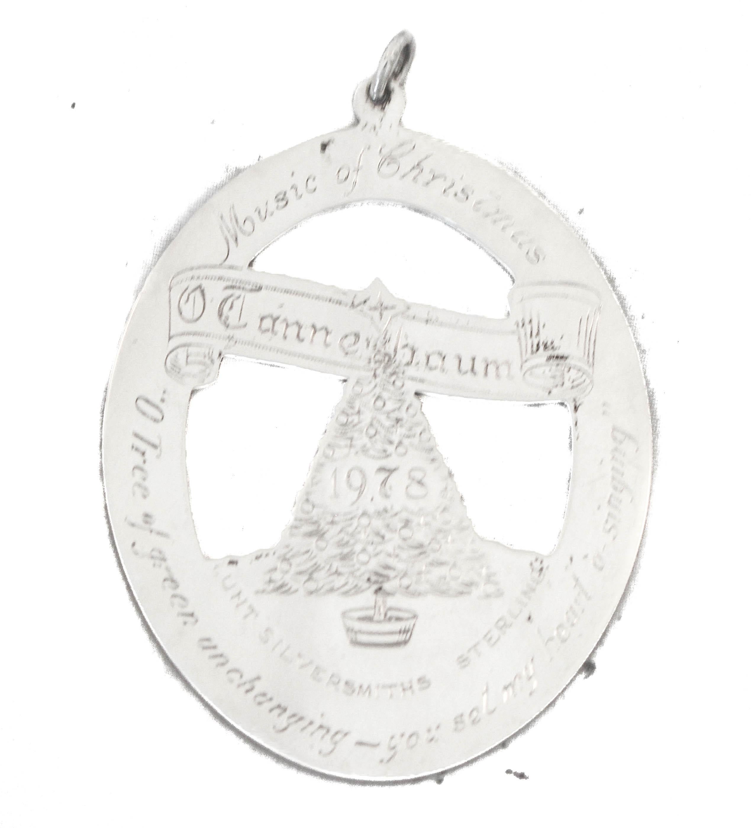 American Sterling Christmas Ornament For Sale