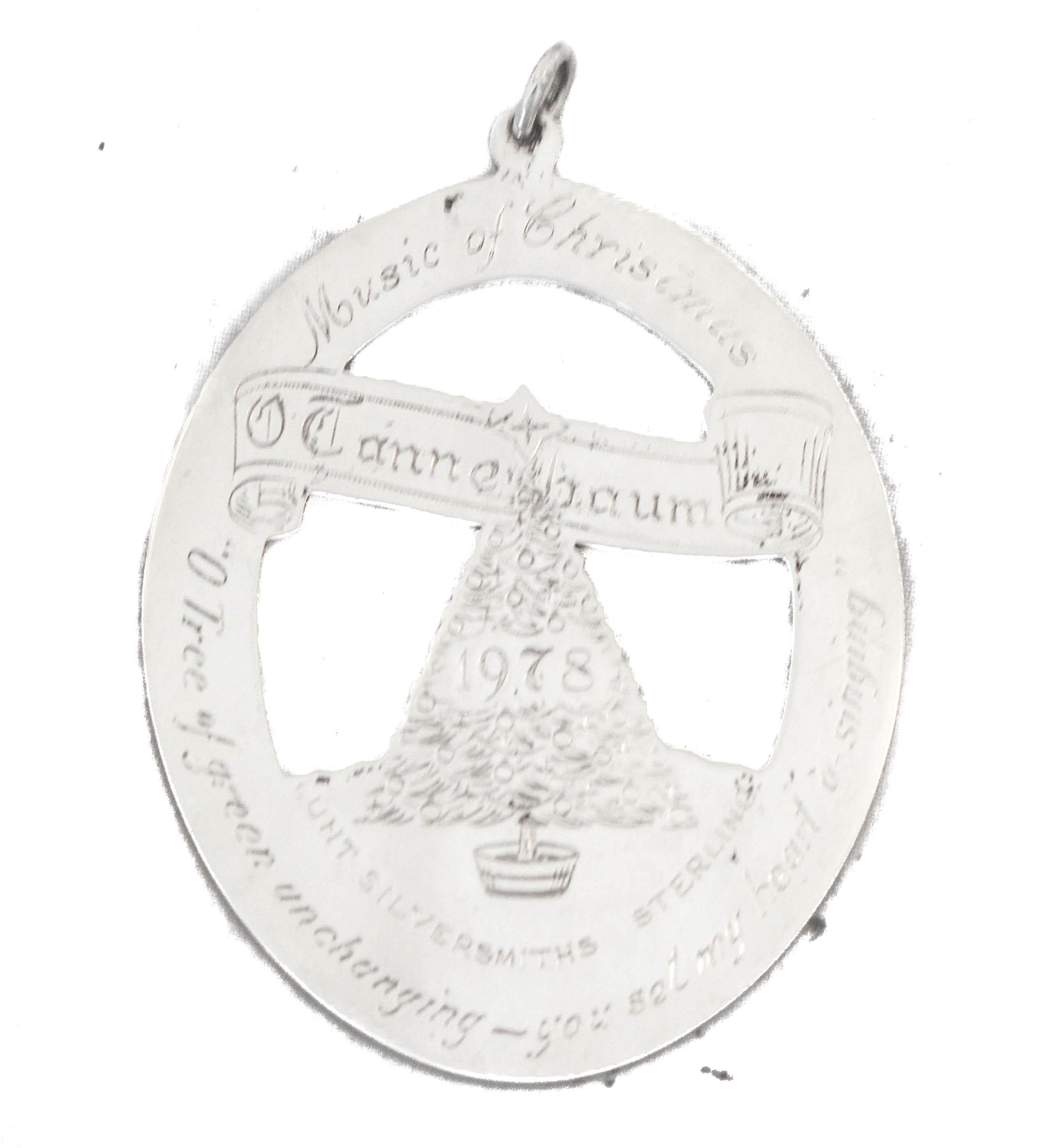 Americano Ornamento natalizio in argento in vendita