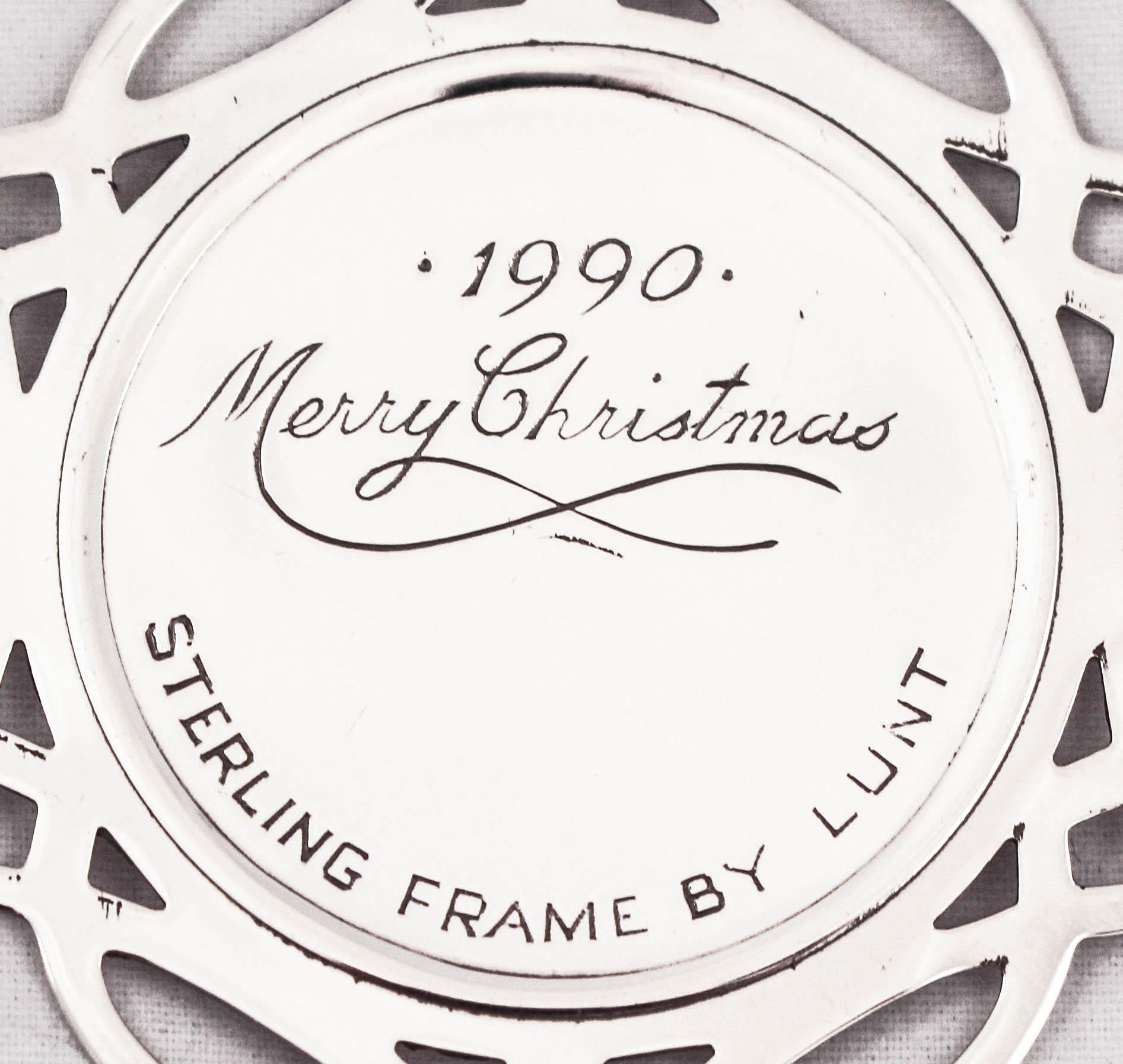 Late 20th Century Sterling Christmas Ornament For Sale