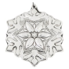 Sterling Christmas Snowflake Ornament
