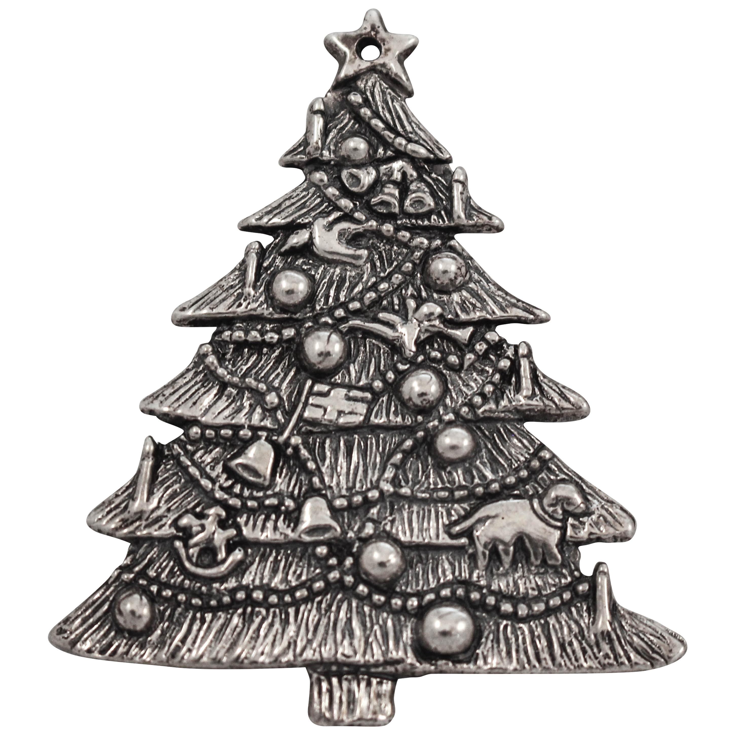 Sterling Christmas Tree Ornament