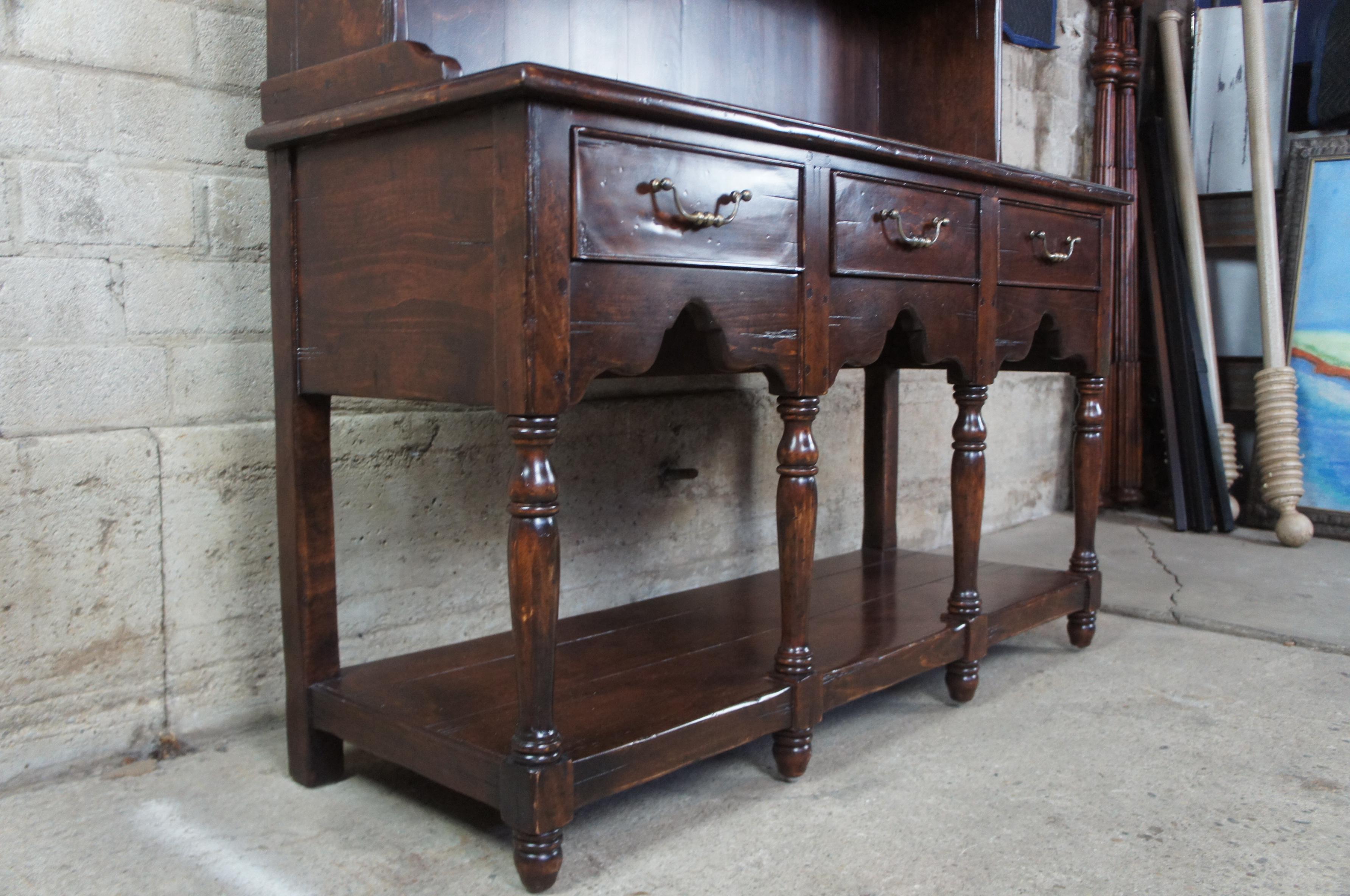 Sterling Collection English Pine Welsh Style Hutch Sideboard Cupboard H-014 5