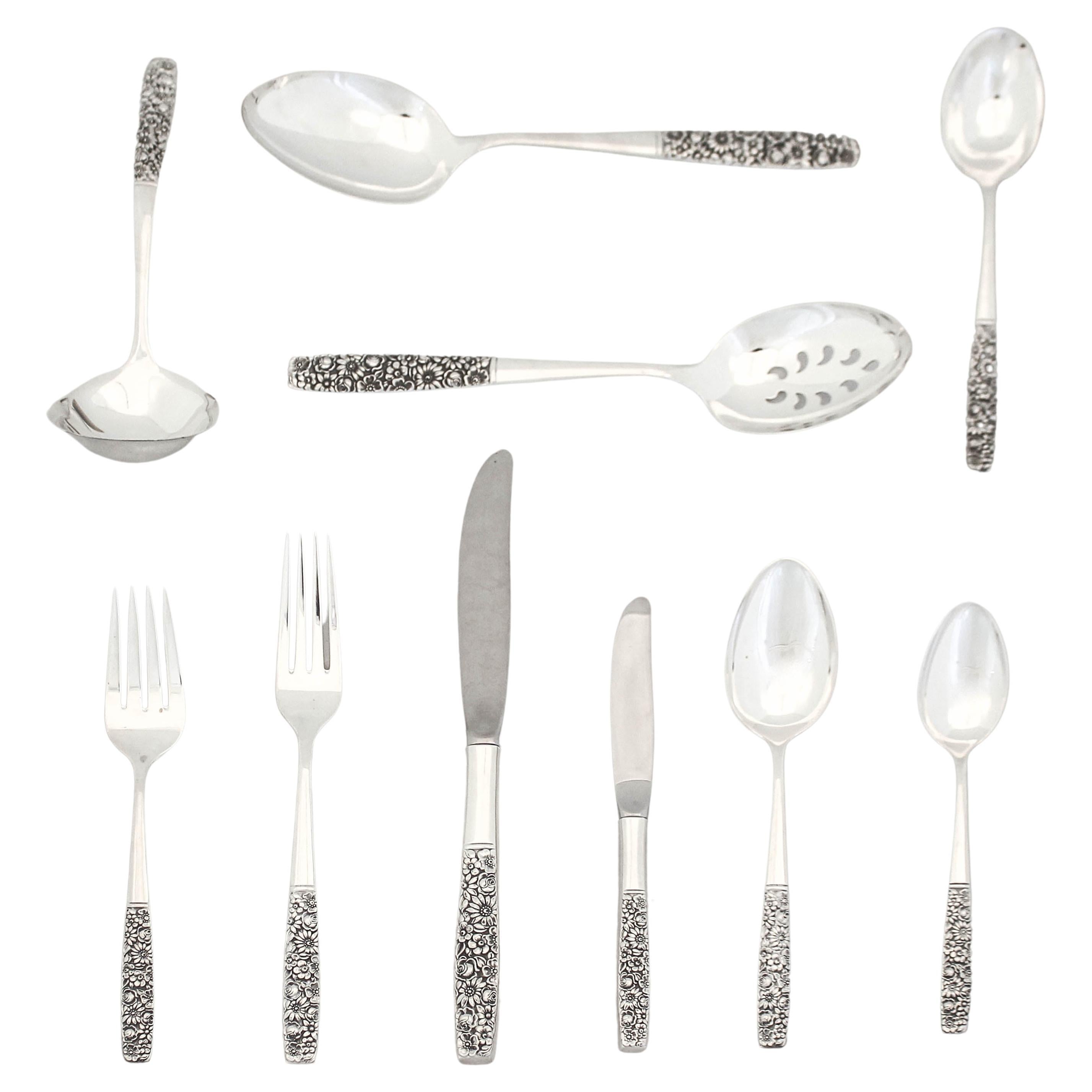 Sterling “Contessina” Flatware '76 pieces'