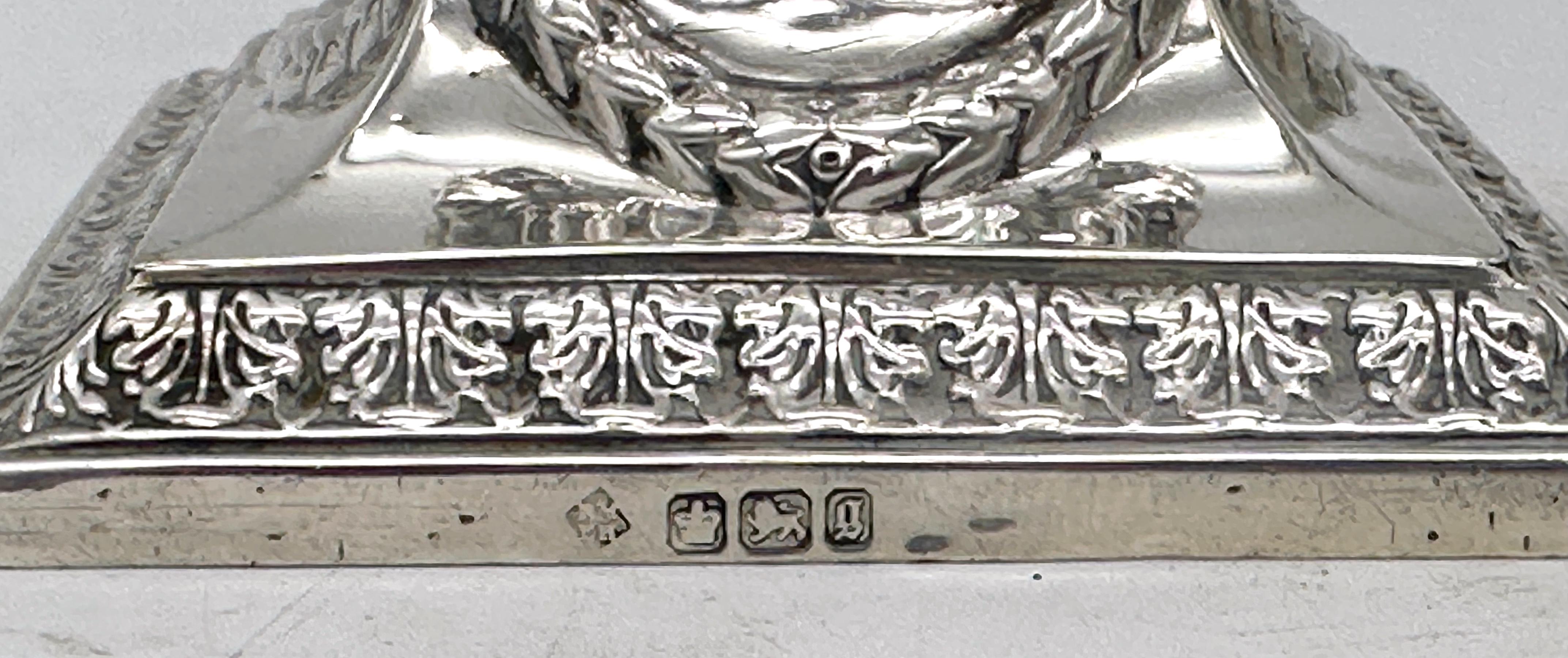 Sterling Corinthian Column Candlesticks Sheffield, 1899, Martin, Hall & Co. For Sale 3