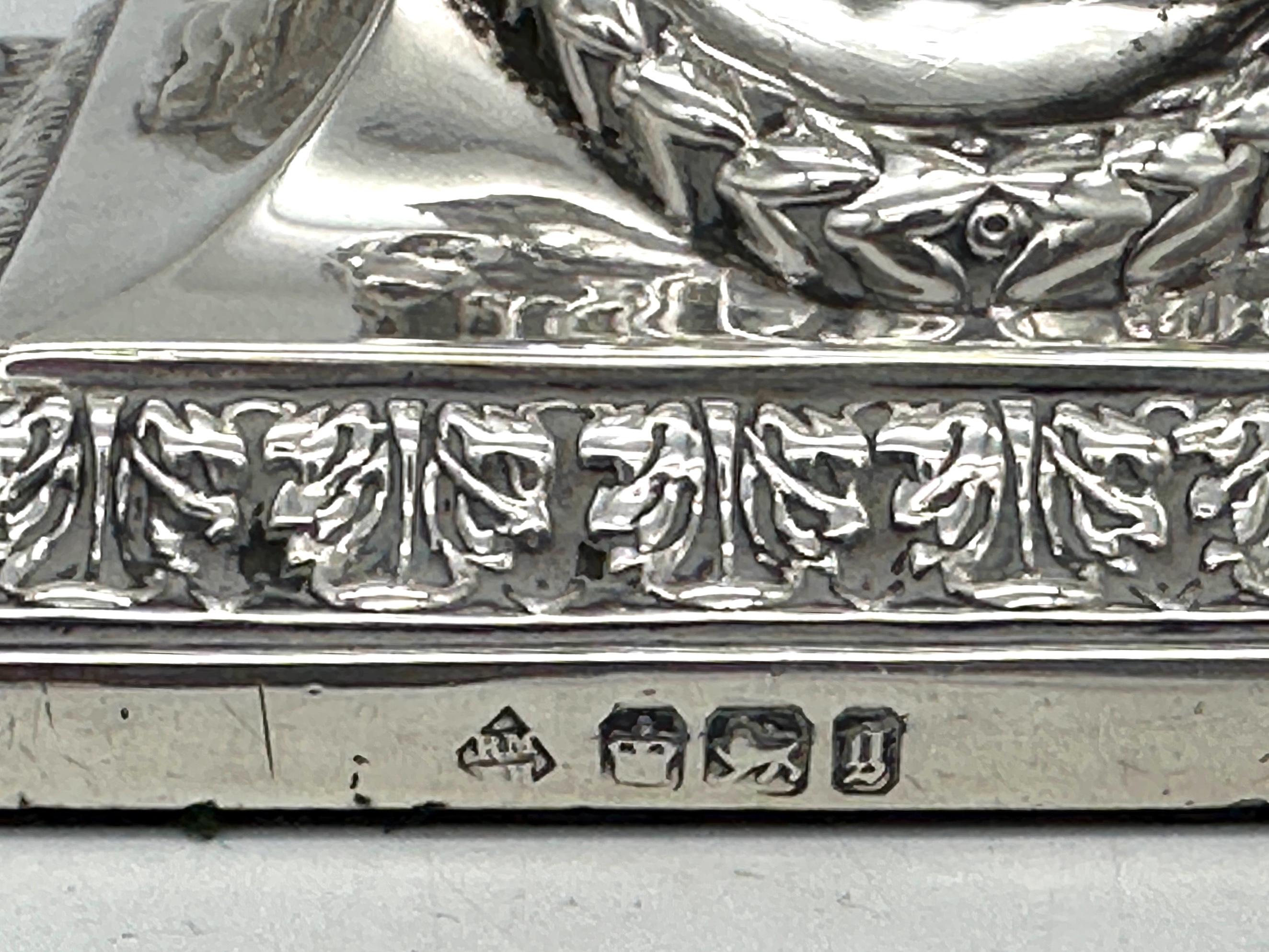 Sterling Corinthian Column Candlesticks Sheffield, 1899, Martin, Hall & Co. For Sale 4