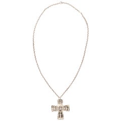 Antique Sterling Cross Necklace