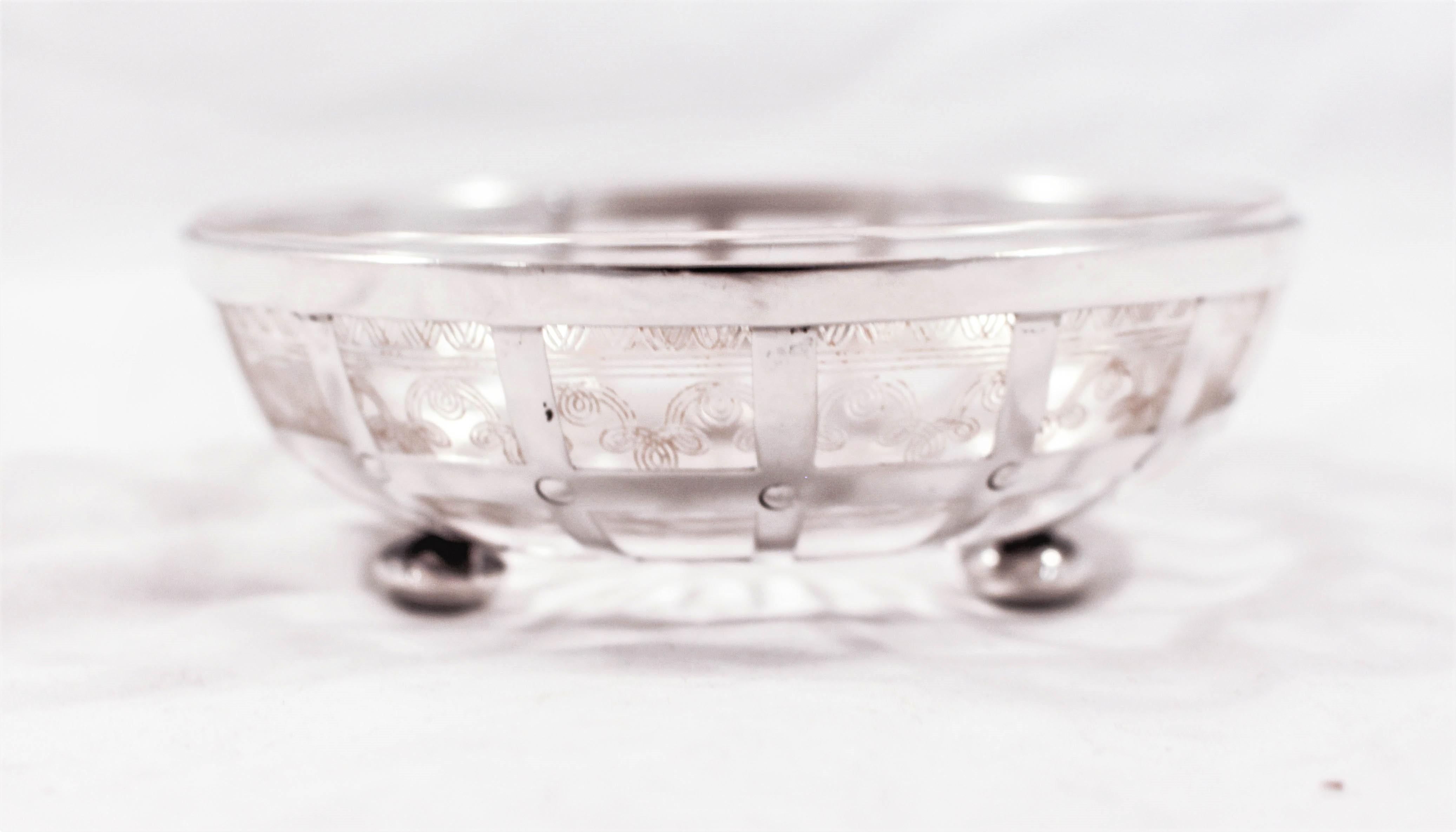 American Sterling & Crystal Dish