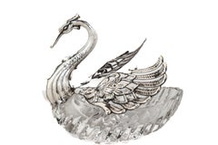Sterling & Crystal Swan