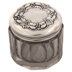 Sterling & Crystal Victorian Jar