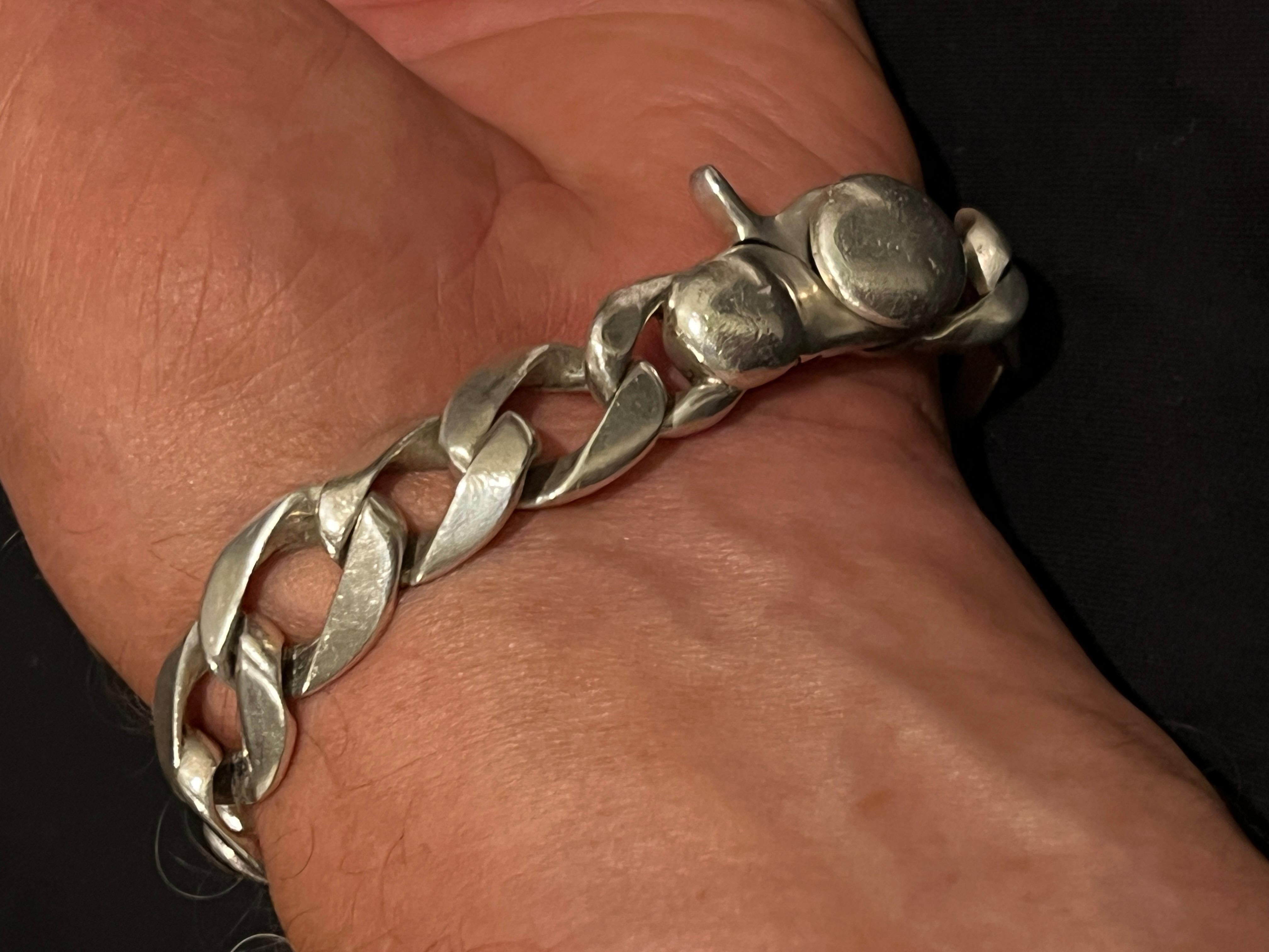 Pulsera de eslabones de acero inoxidable en venta 3