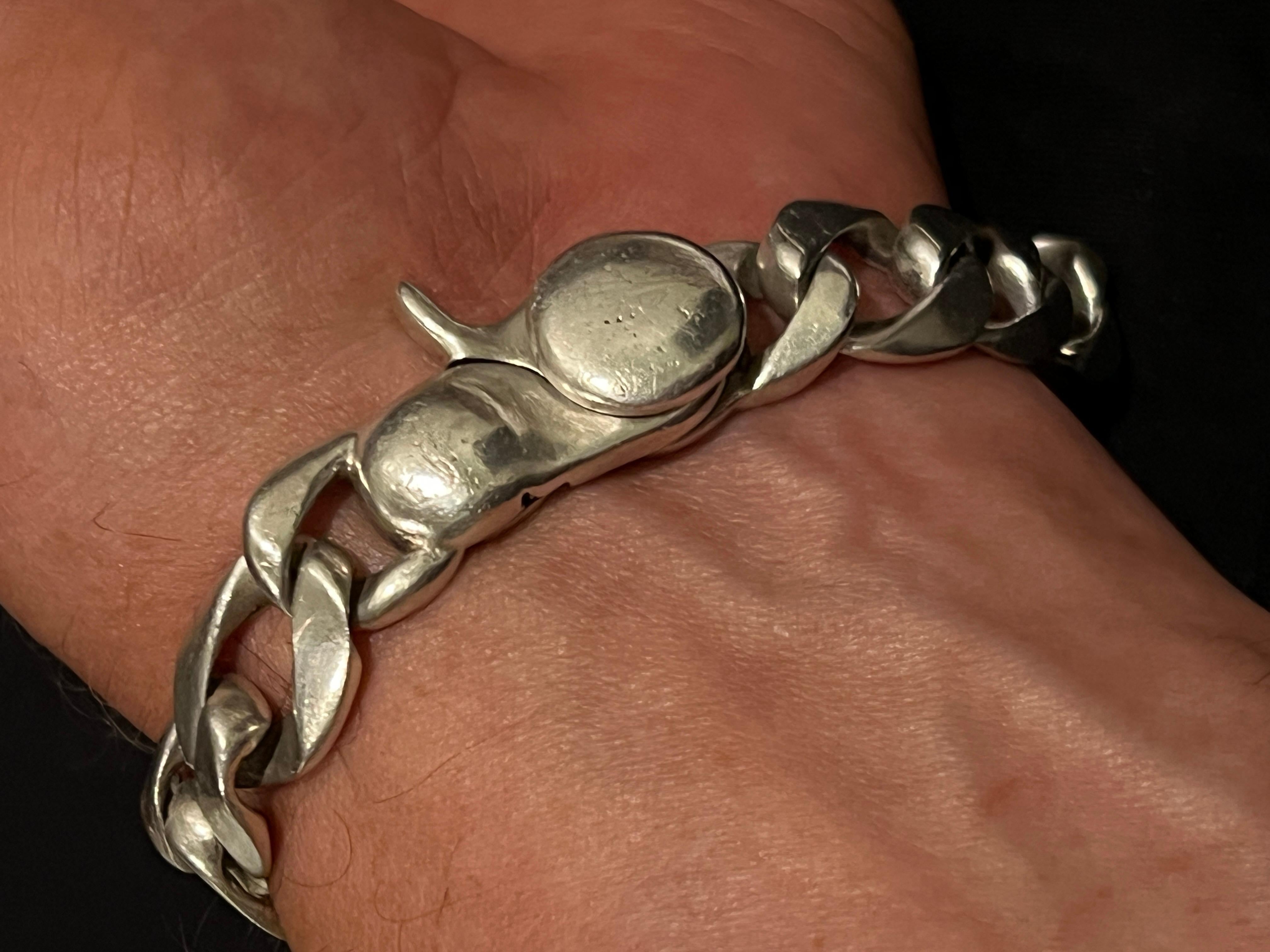 Pulsera de eslabones de acero inoxidable en venta 4