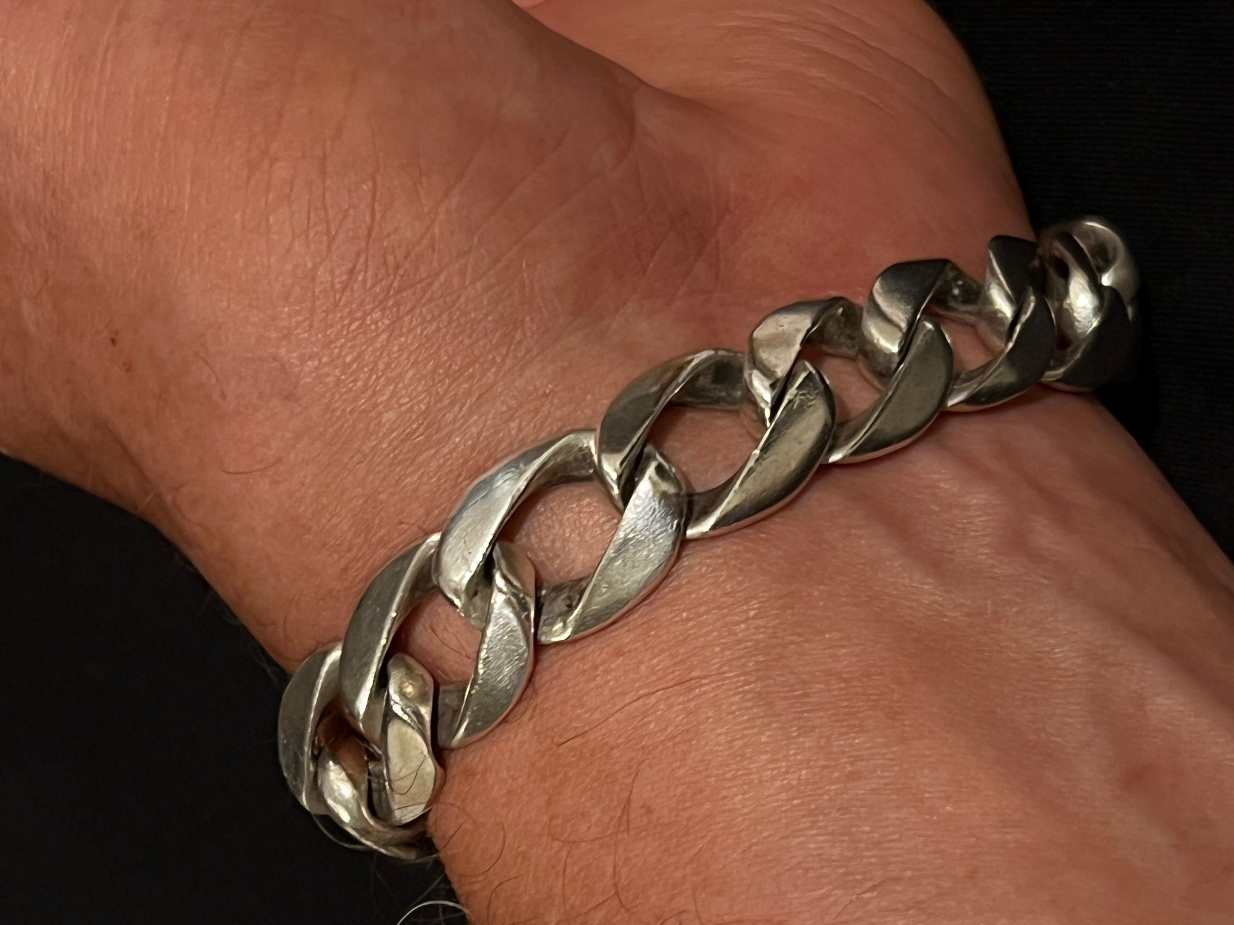 Pulsera de eslabones de acero inoxidable en venta 1