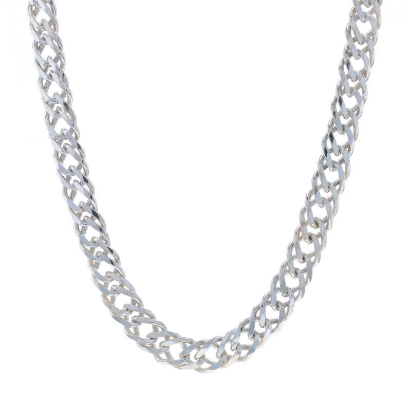 Contenuto del metallo: Argento Sterling

Stile della catena: Taglio a diamante Rambo
Stile della collana: Catena
Tipo di chiusura: Chiusura a moschettone

Misure

Lunghezza: 20