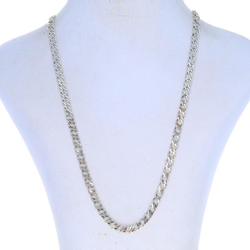 Catena Rambo in argento con taglio a diamante Collana unisex 20