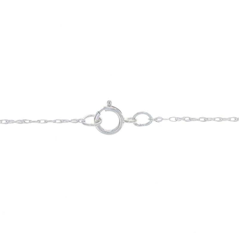 Sterling Diamant-Halskette mit Mutter- und Kind-Anhänger 18 3/4