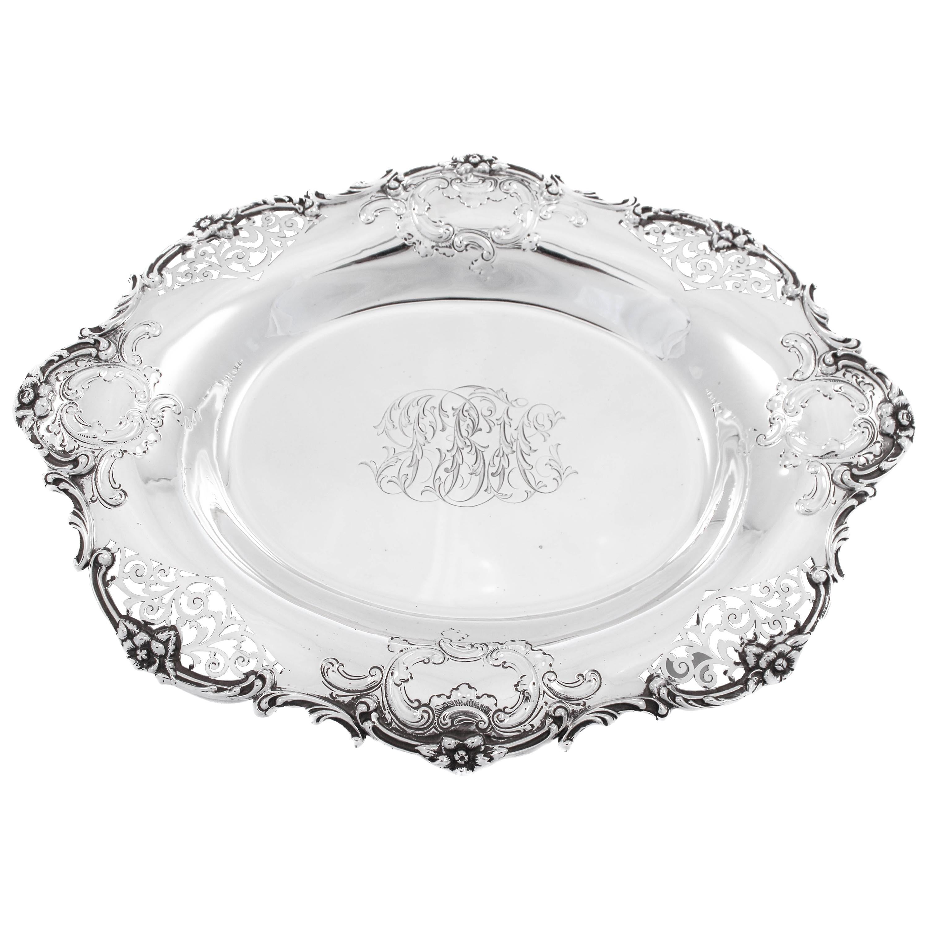 Flasque De Poche En Argent Sterling Style Art Déco - Motif égyptien Revival Avec Chameau Et Palmier - Occasion Vintage 1900-1940