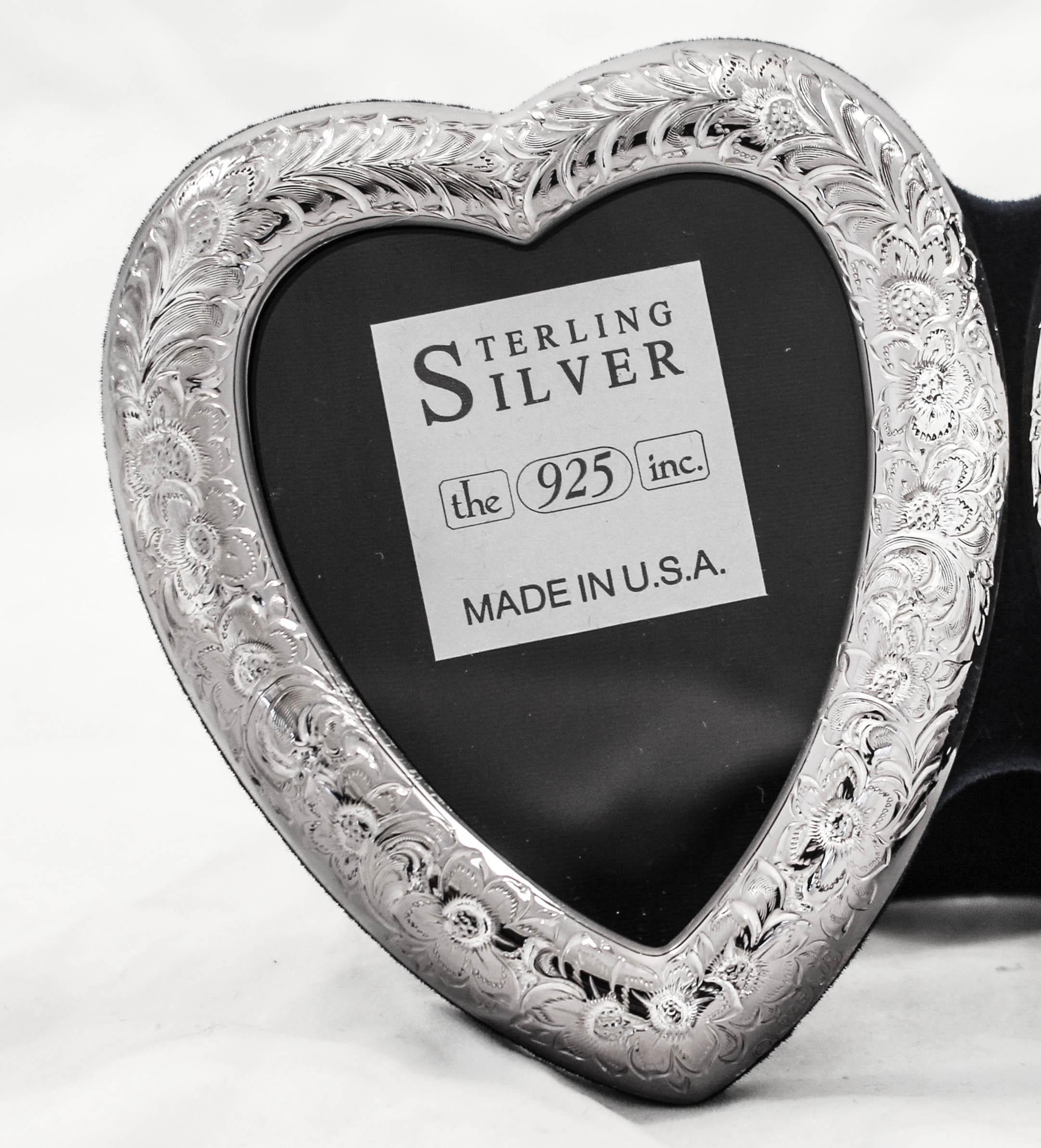 American Sterling Double-Heart Frame