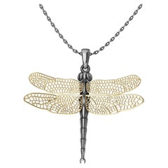 Sterling Drache fliegende Flügel 18 Karat Gelbgold vergoldete Flügel
