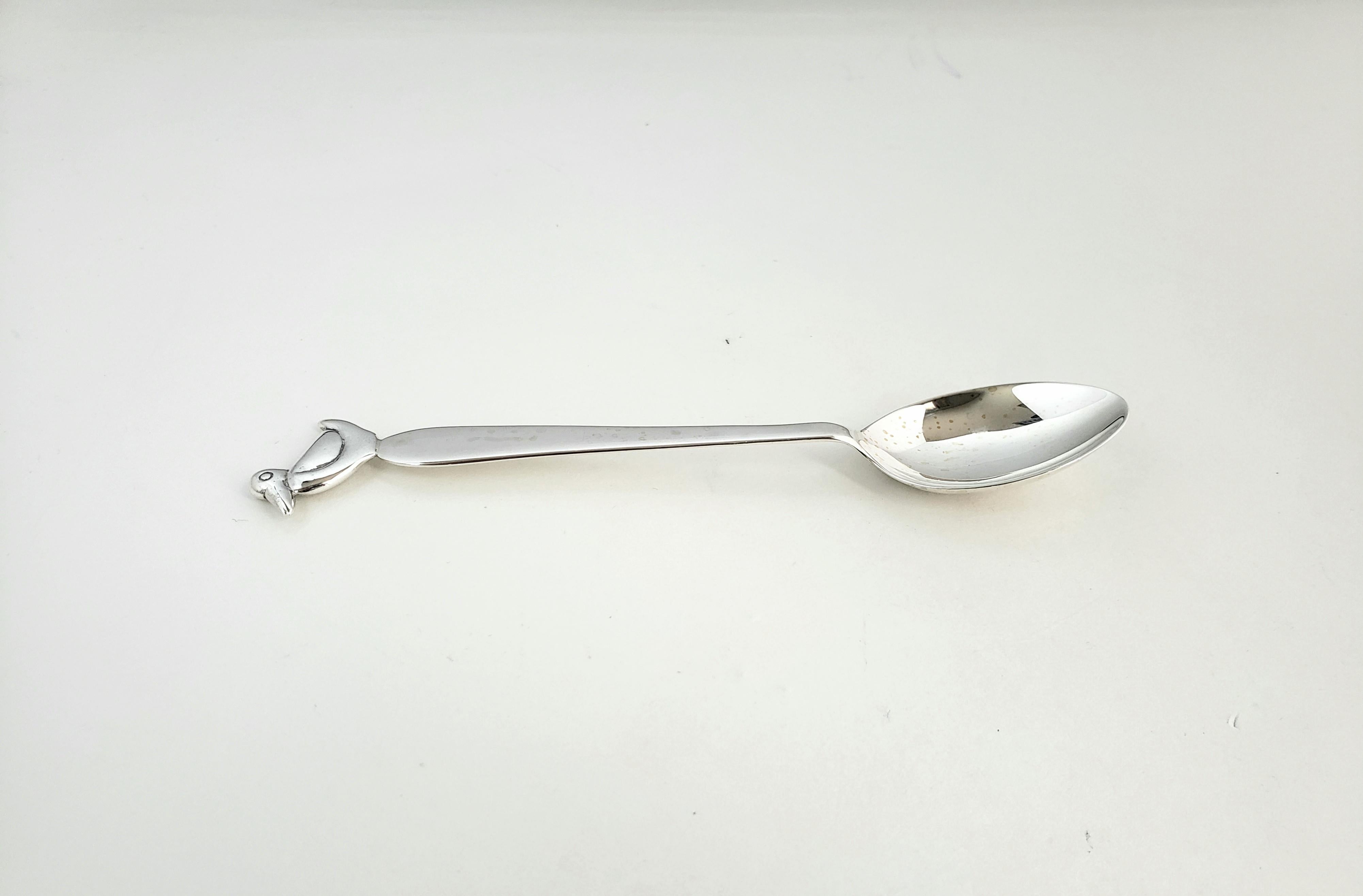 Sterling Duck Baby Spoon For Sale 2