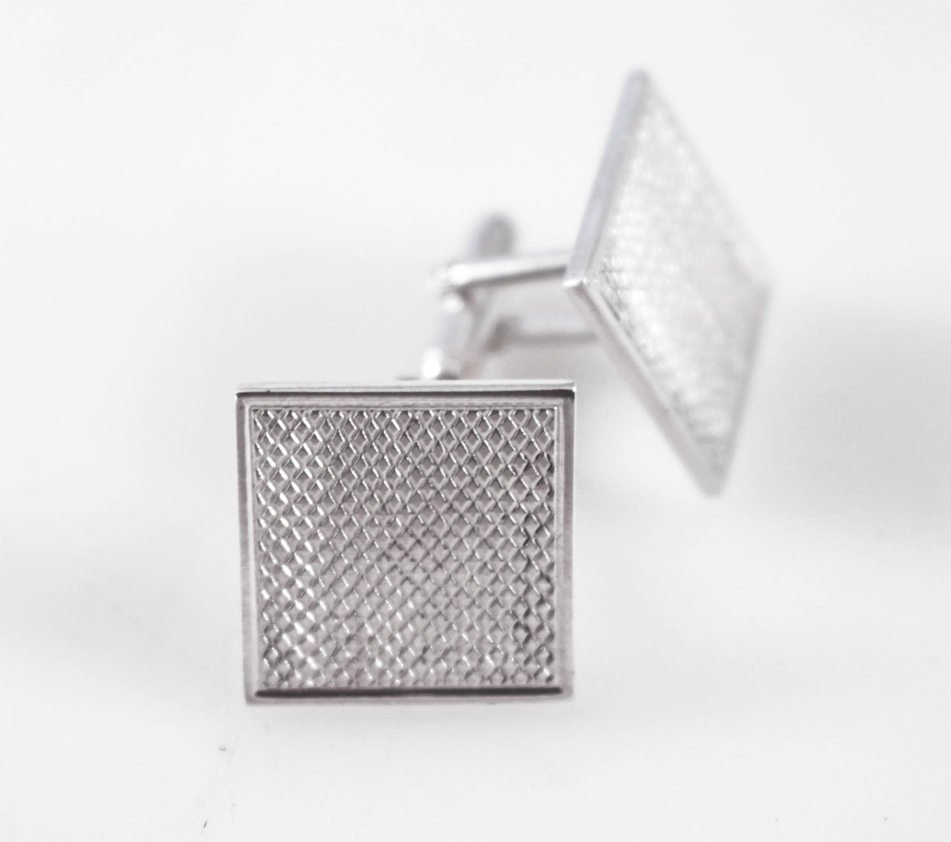 Just in time for Father’s Day and/or graduation, we are offering these sterling silver cufflinks. Made in England, they have an engine-turned design. They are sophisticated and timeless, can be worn with a suit or formal attire. Give that special