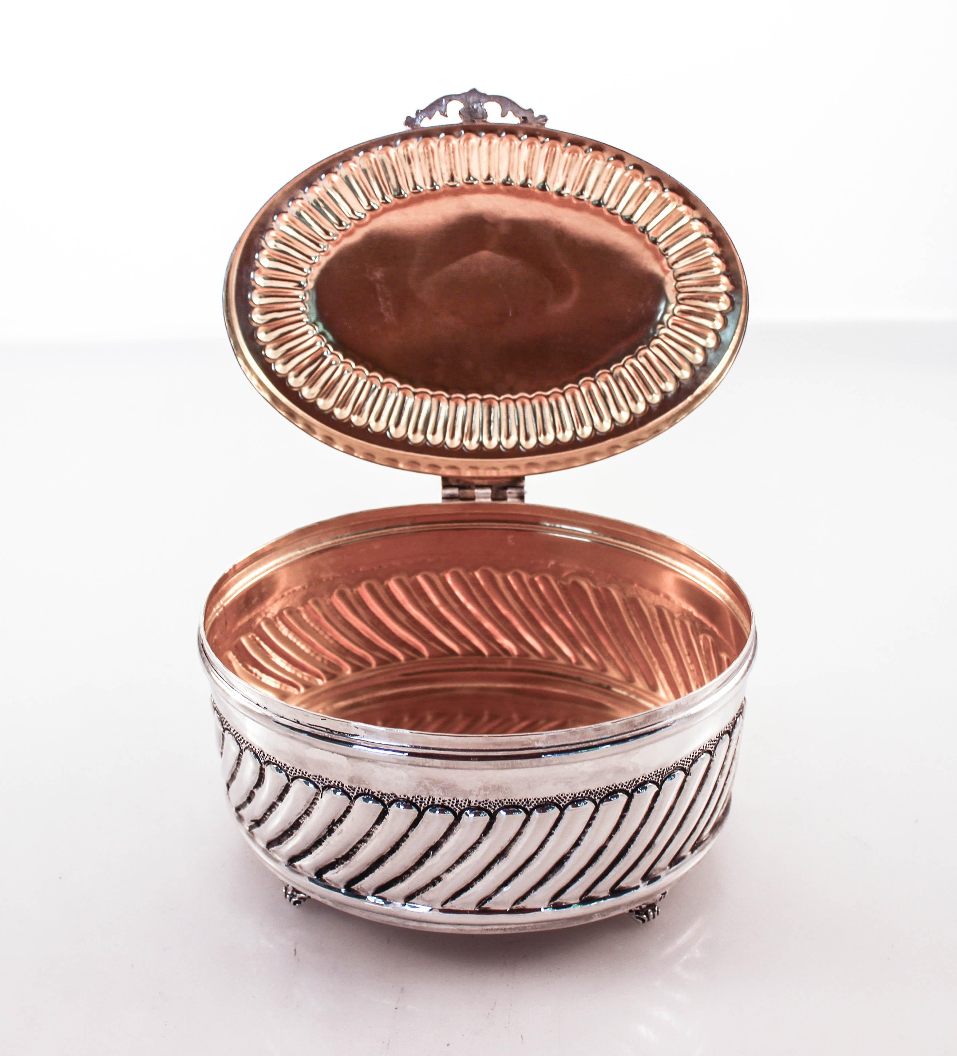 Mid-20th Century Sterling Etrog Box For Sale