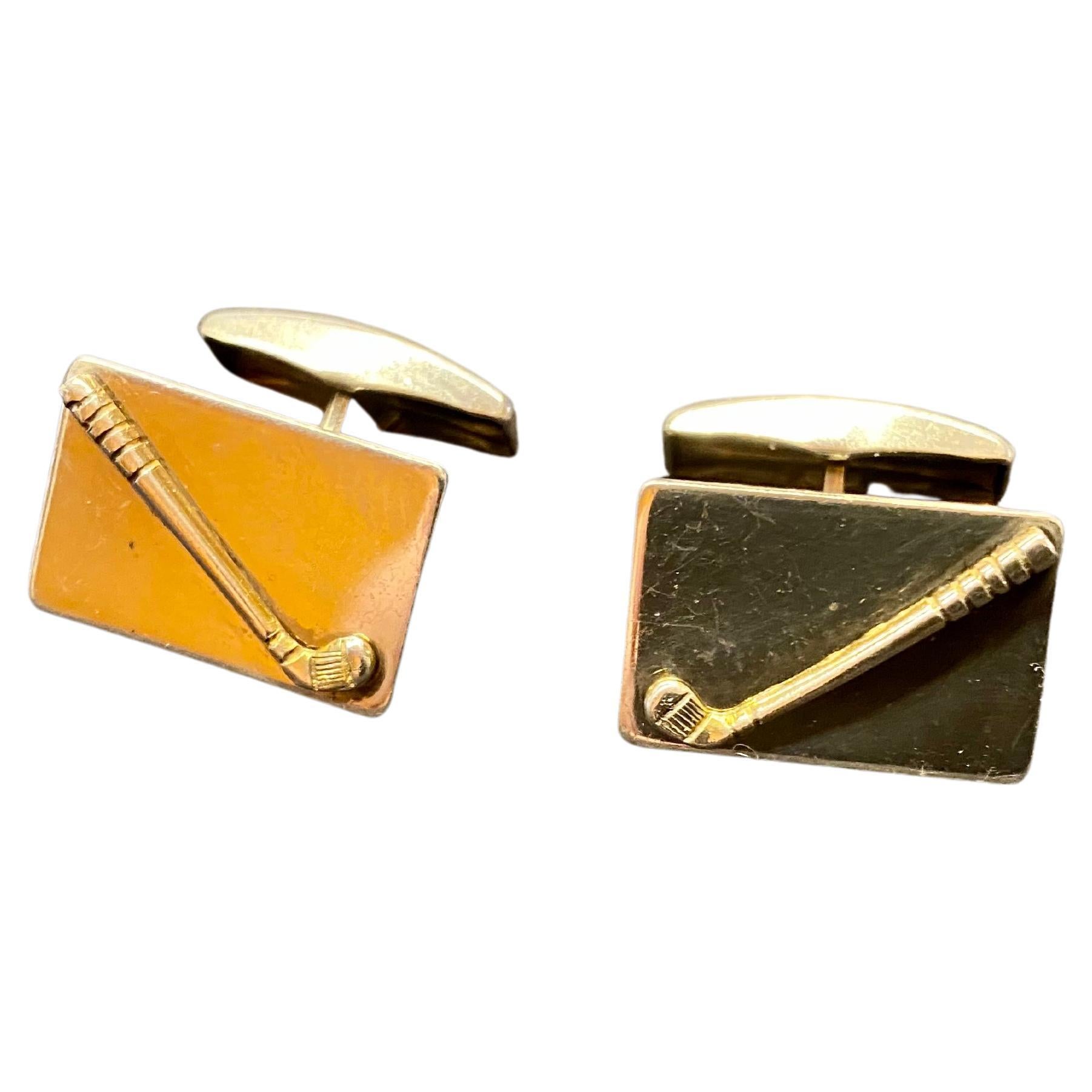 Sterling Finland Saurum Osakeyhtiö Golf Cufflinks For Sale