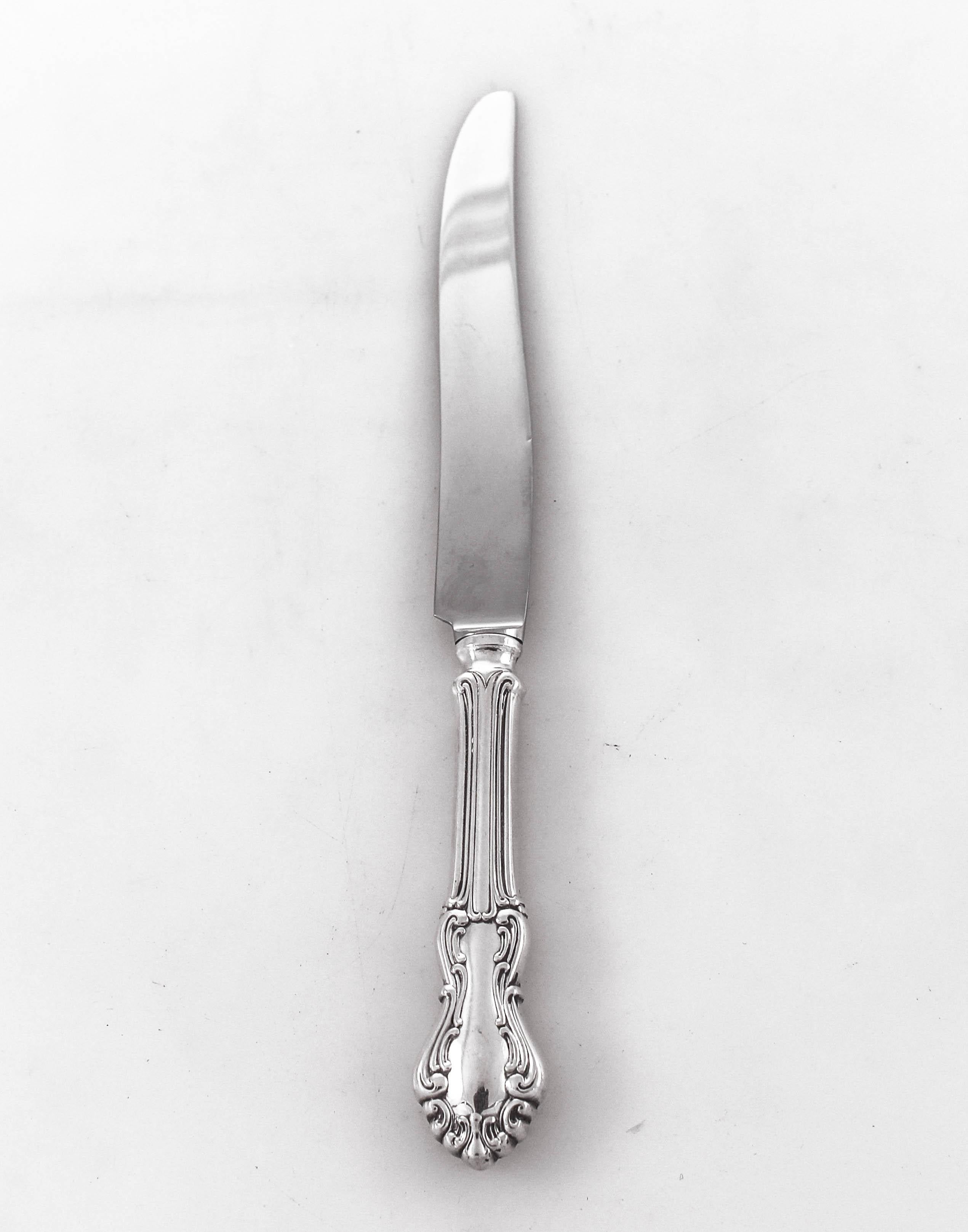 Mid-20th Century Sterling Flatware 12/5 Settings For Sale