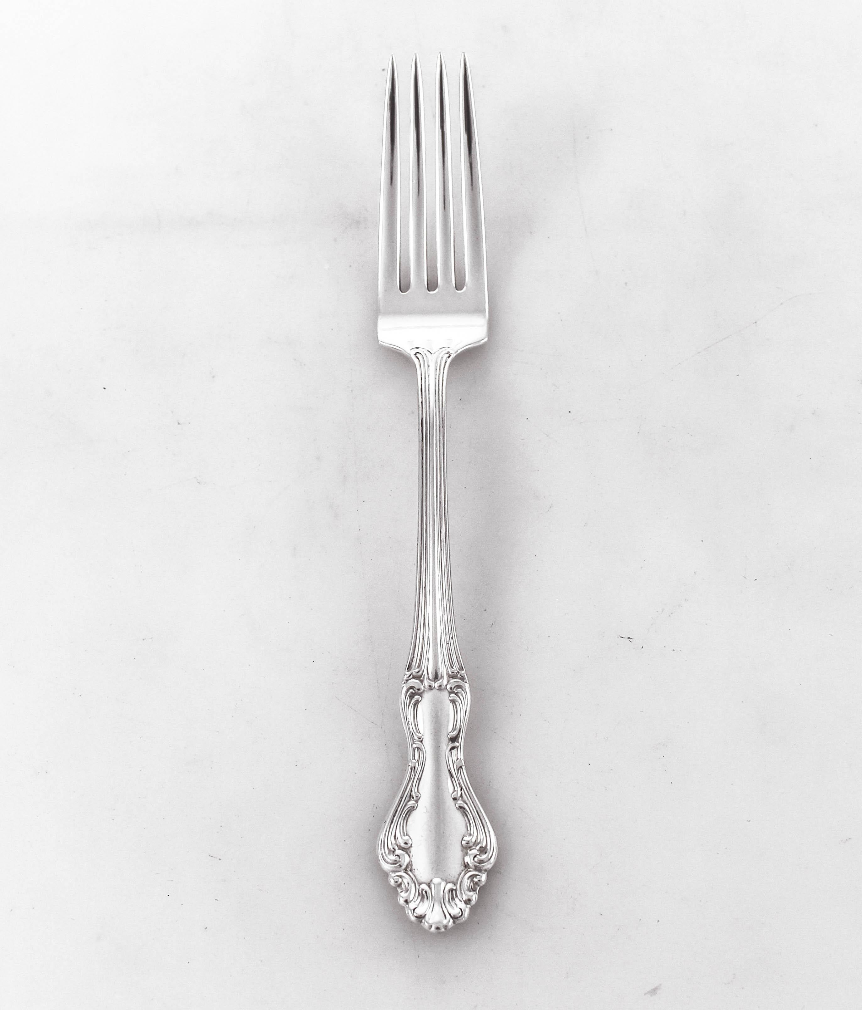 Sterling Silver Sterling Flatware 12/5 Settings For Sale