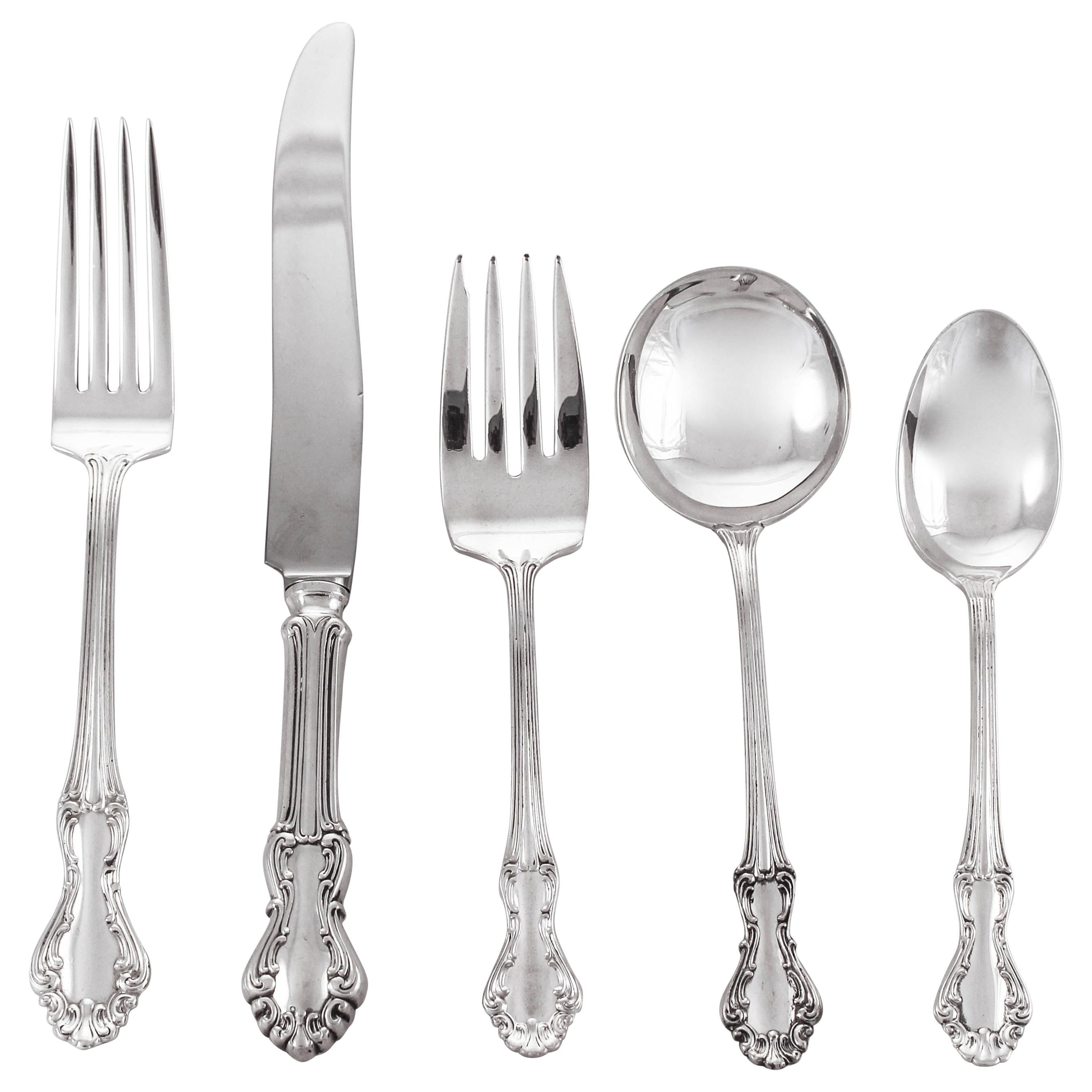 Sterling Flatware 12/5 Settings