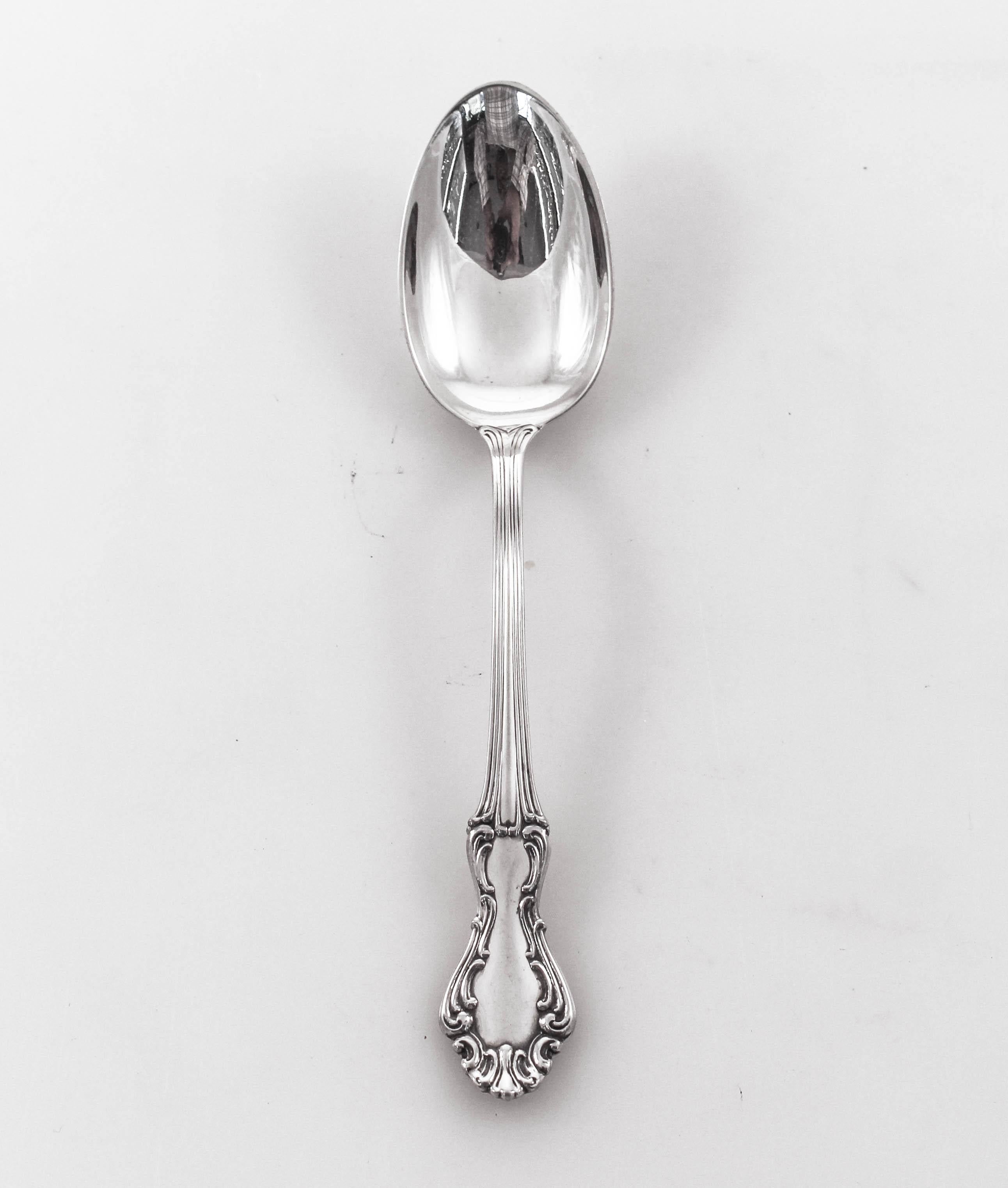 Sterling Silver Sterling Flatware, Service for 12/5 Piece Settings