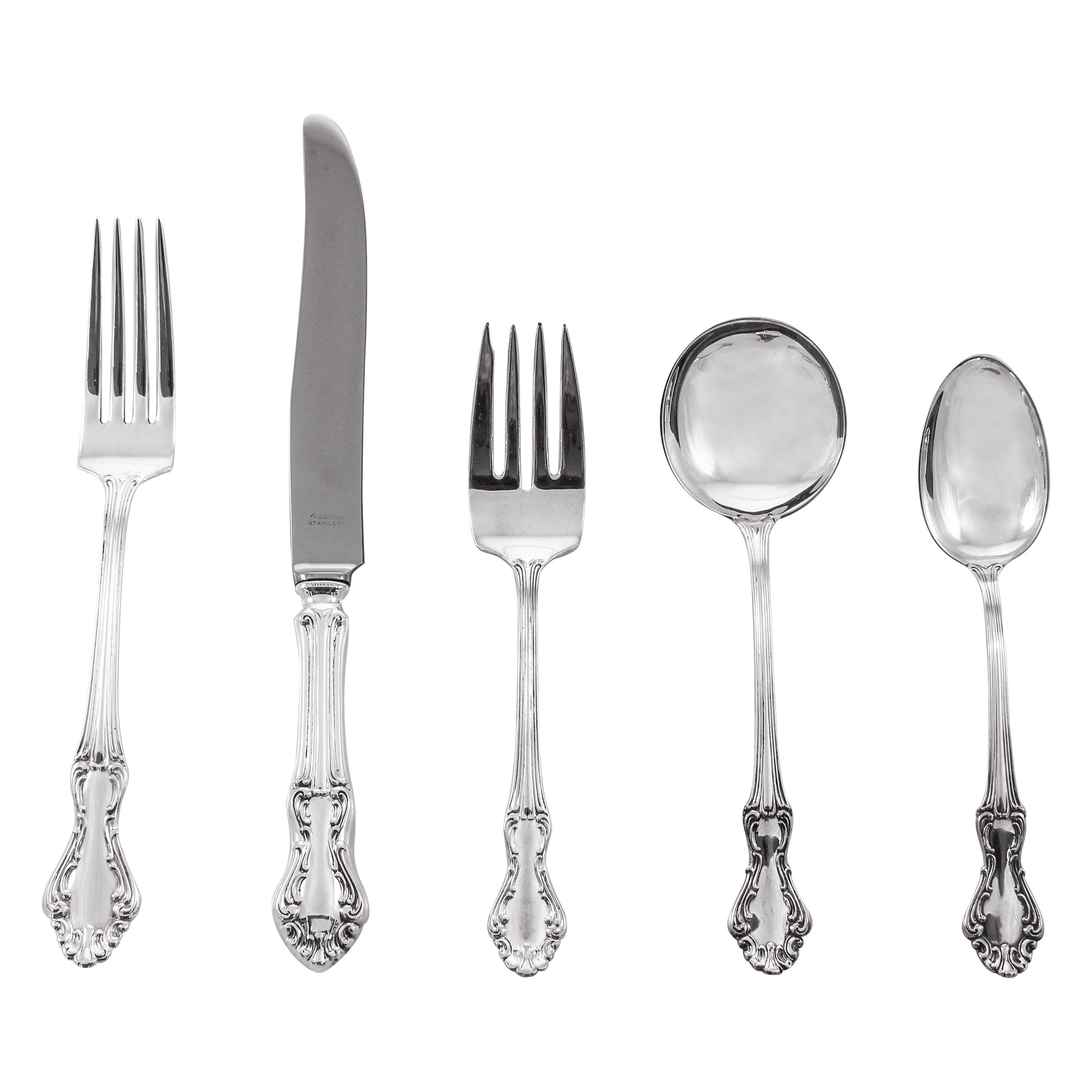 Sterling Flatware, Service for 12/5 Piece Settings