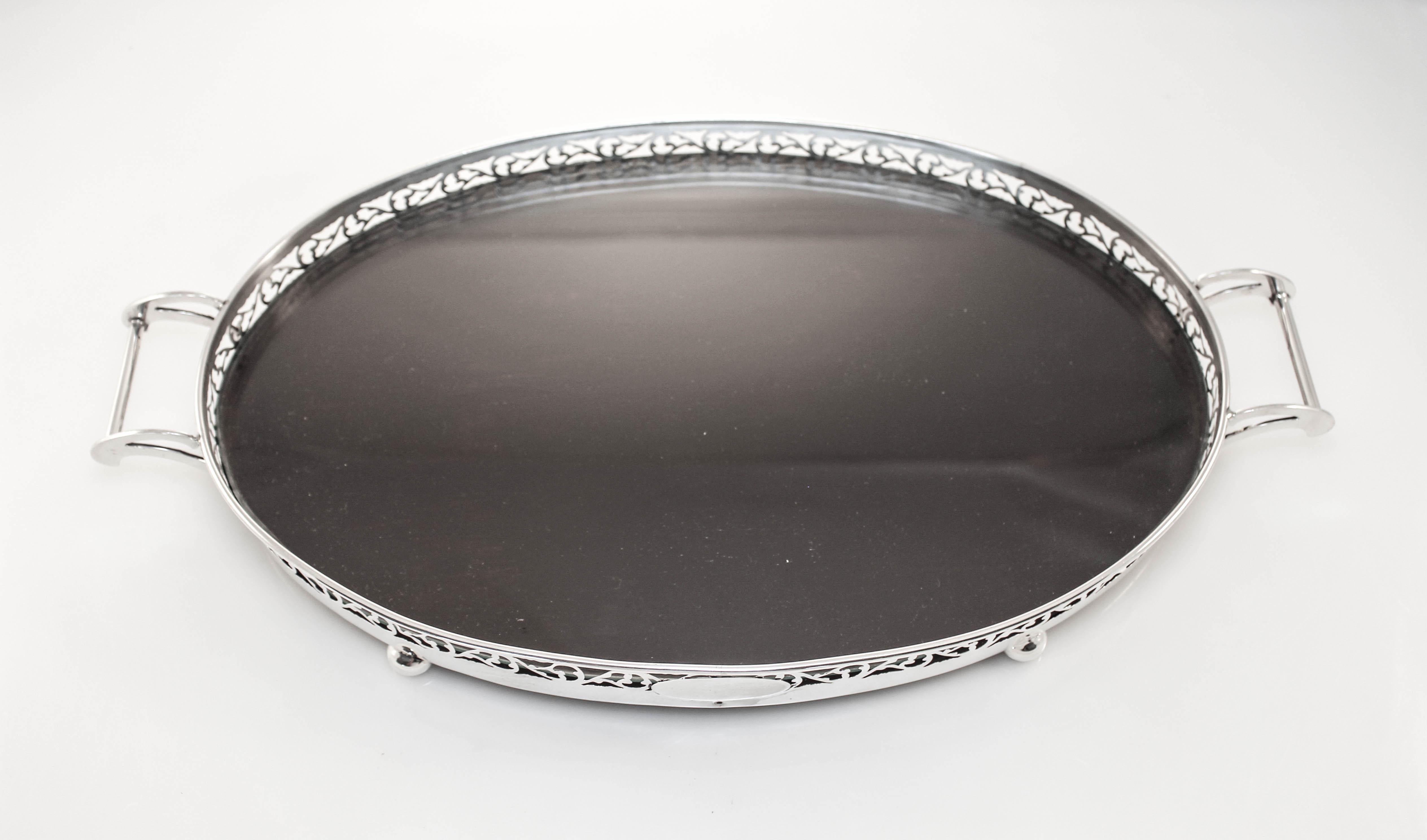 silver gallery tray