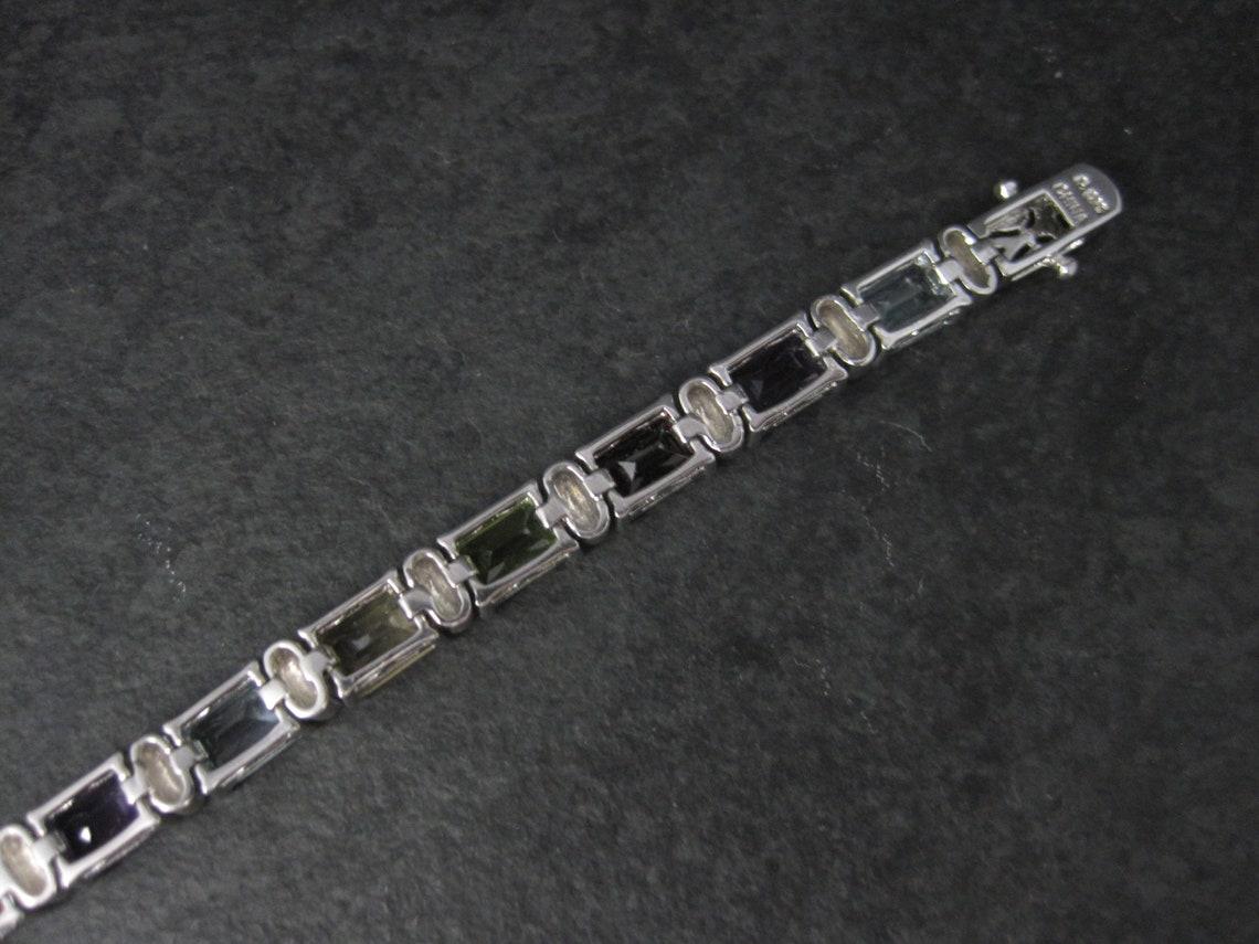 Sterling Gemstone Bracelet 7.5 Inches Ross Simons For Sale 3