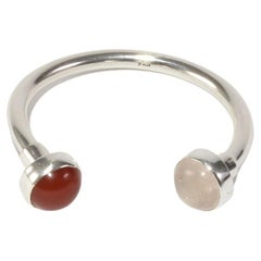 Sterling Gemstone Key Ring