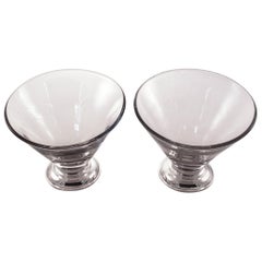 Sterling Glass Cocktail Bowls