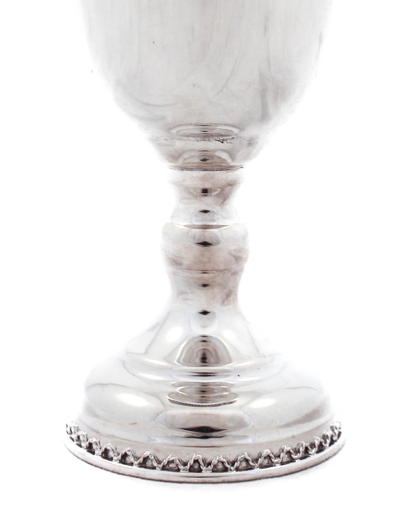 Sterling Goblet In New Condition In Brooklyn, NY
