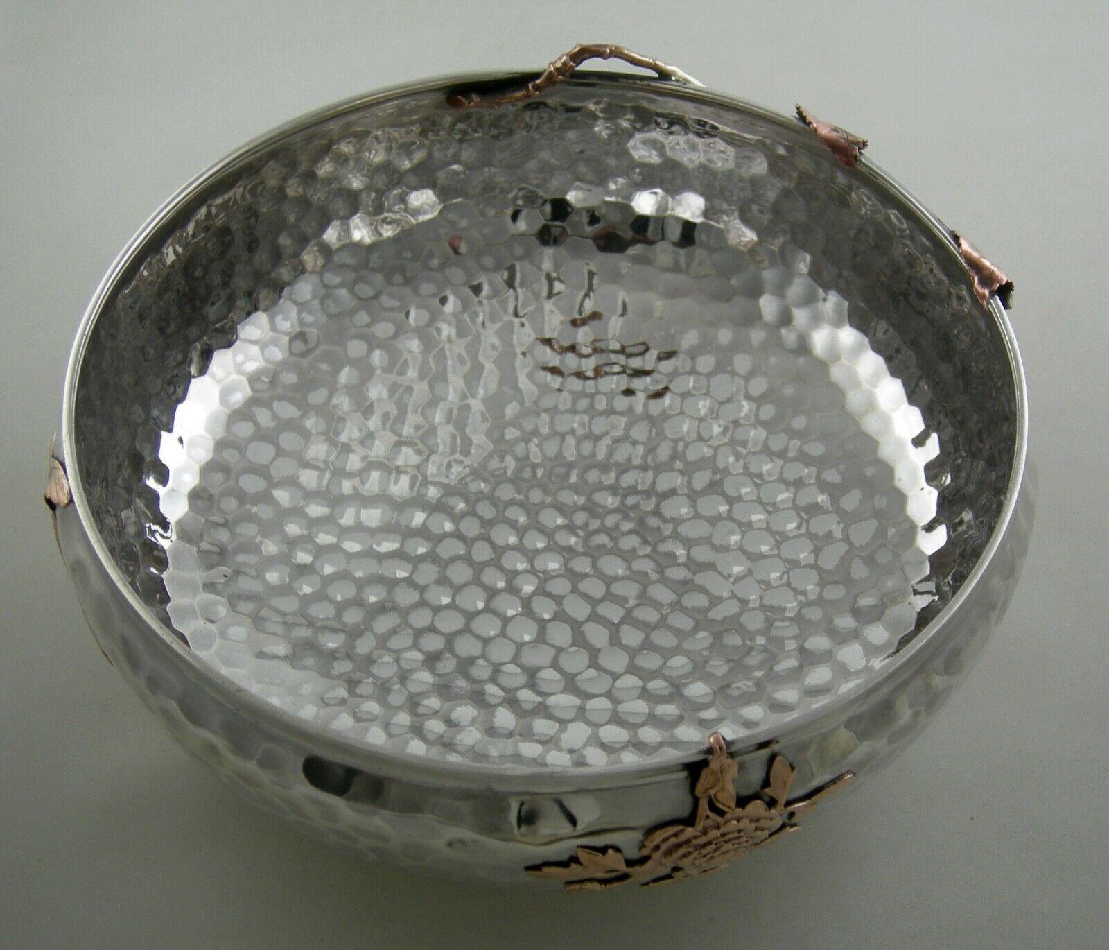 Late 19th Century Sterling Gorham Mixed Metal Footed Bowl For Sale