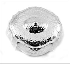 Sterling Hammered Etrog Box