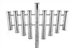 Sterling Hammered Menorah