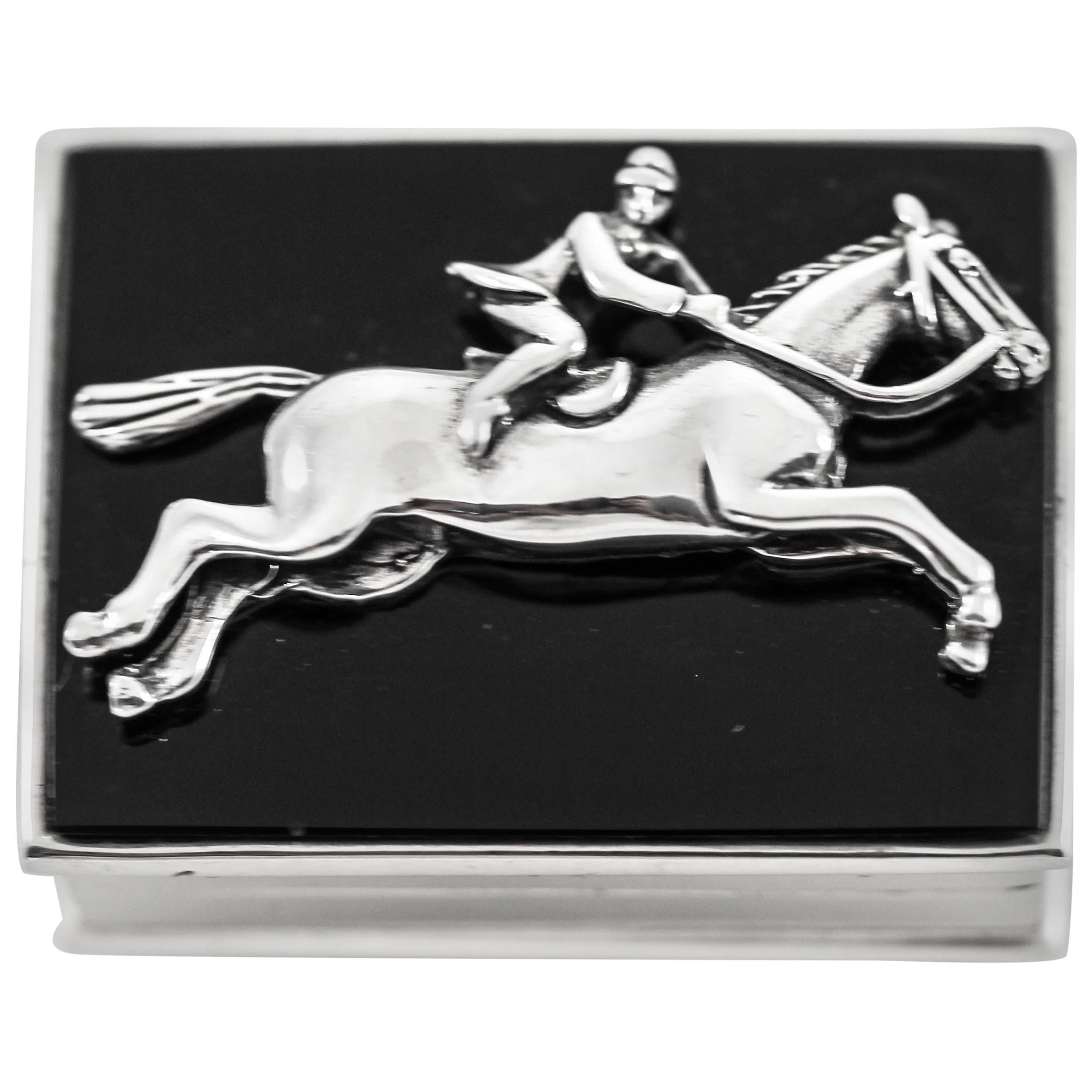 Sterling Horse Riding Pillbox