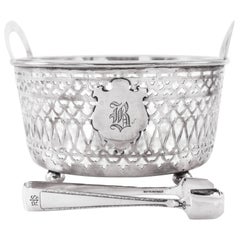 Vintage Sterling Ice Bucket and Tongs