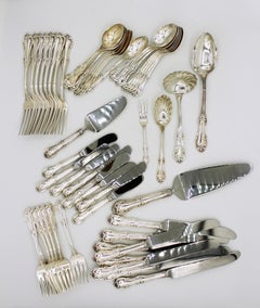 Sterling Joan of Arc by Chantilly 54 Piece Flatware Set