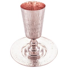 Sterling Kiddush Cup and Plate