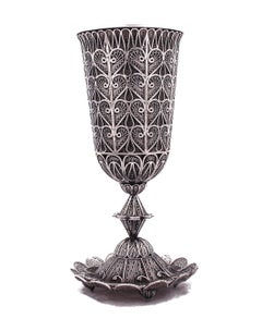 Sterling Kiddush Cup & Plate