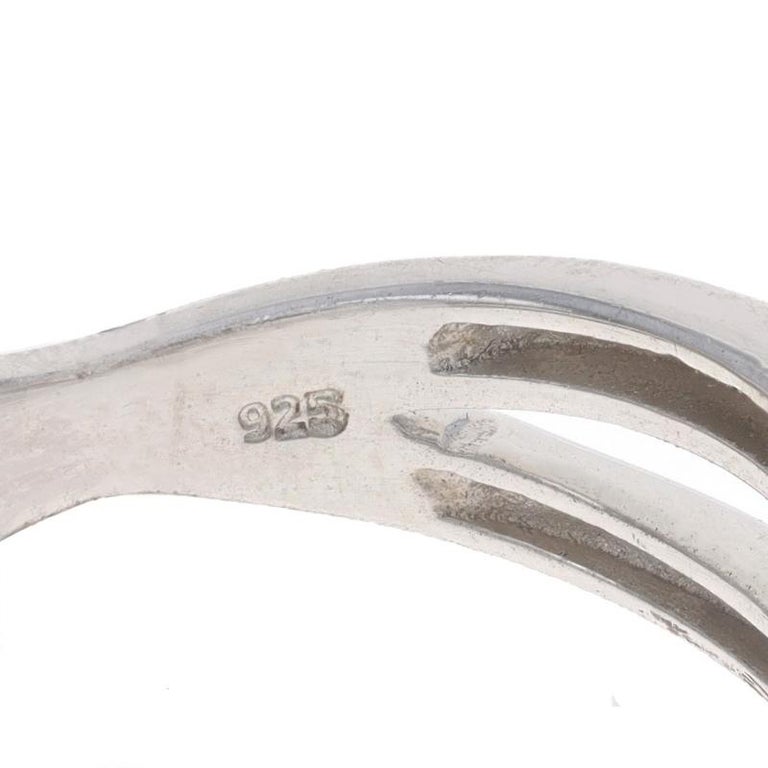 Sterling Lead Glass Filled Ruby and White Sapphire Halo Ring 925