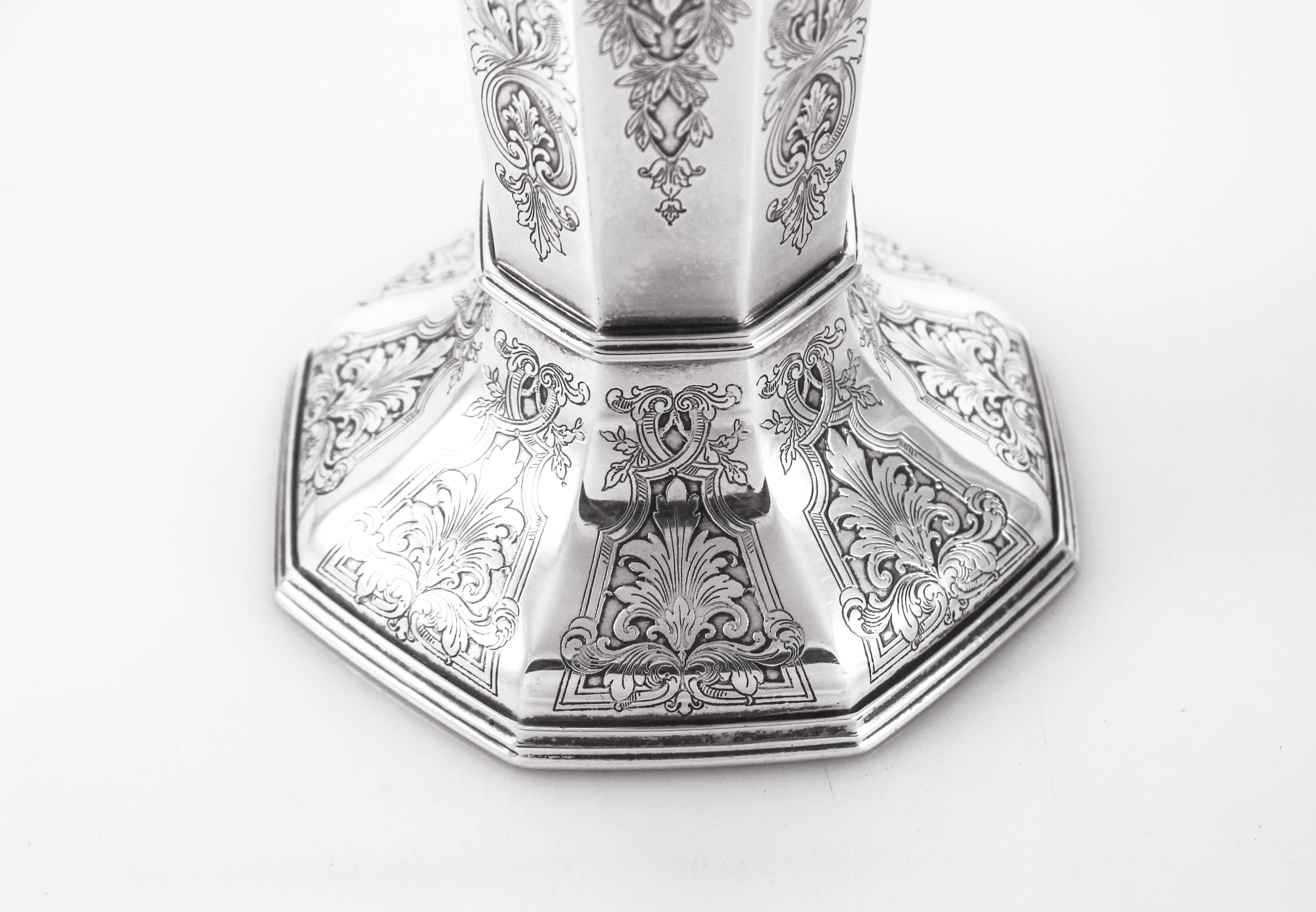 Sterling L'elegante Vase In Excellent Condition In Brooklyn, NY