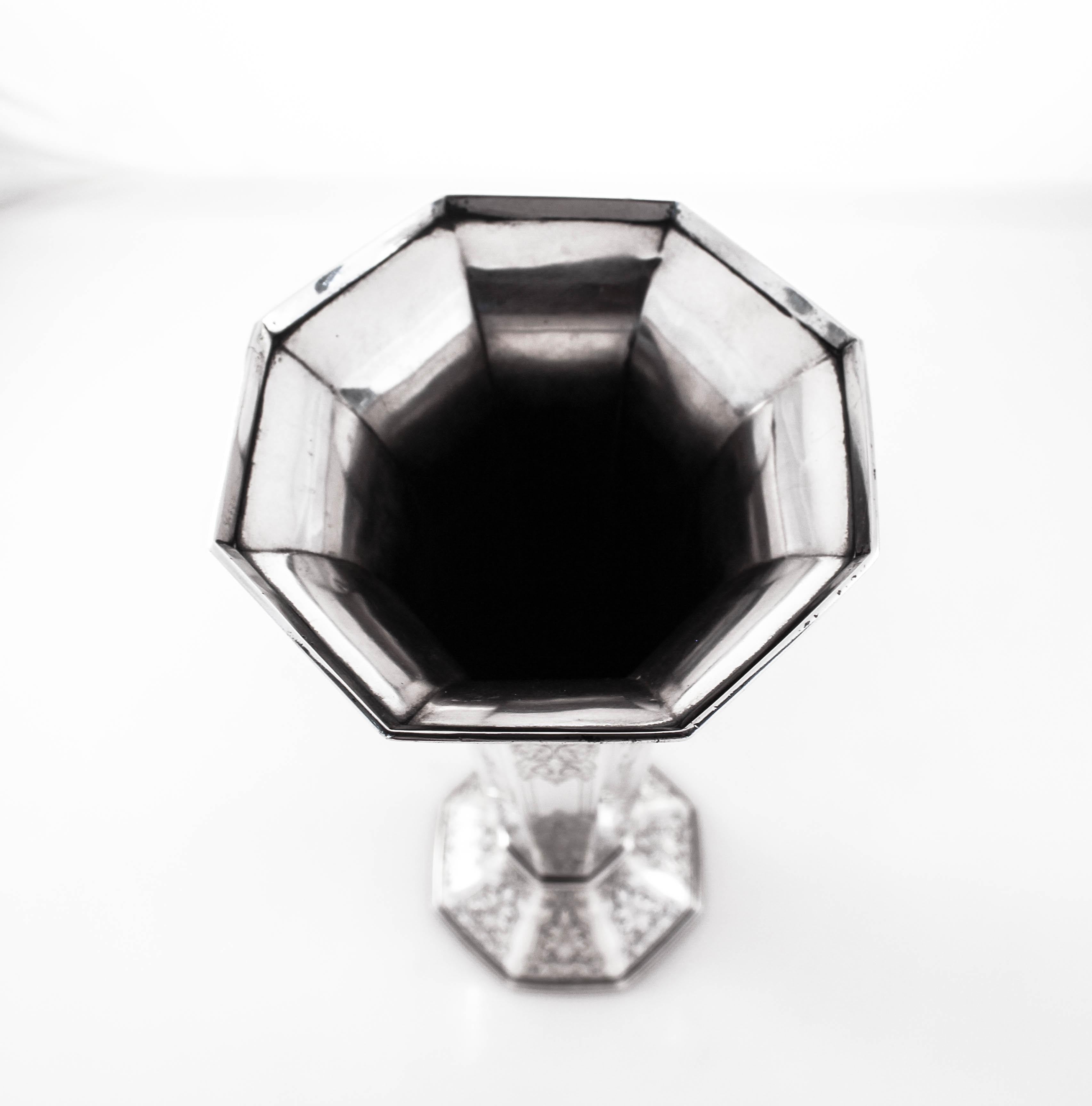 Early 20th Century Sterling L'elegante Vase