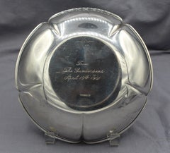 Bol bas à lobes en argent sterling de Randahl, Chicago