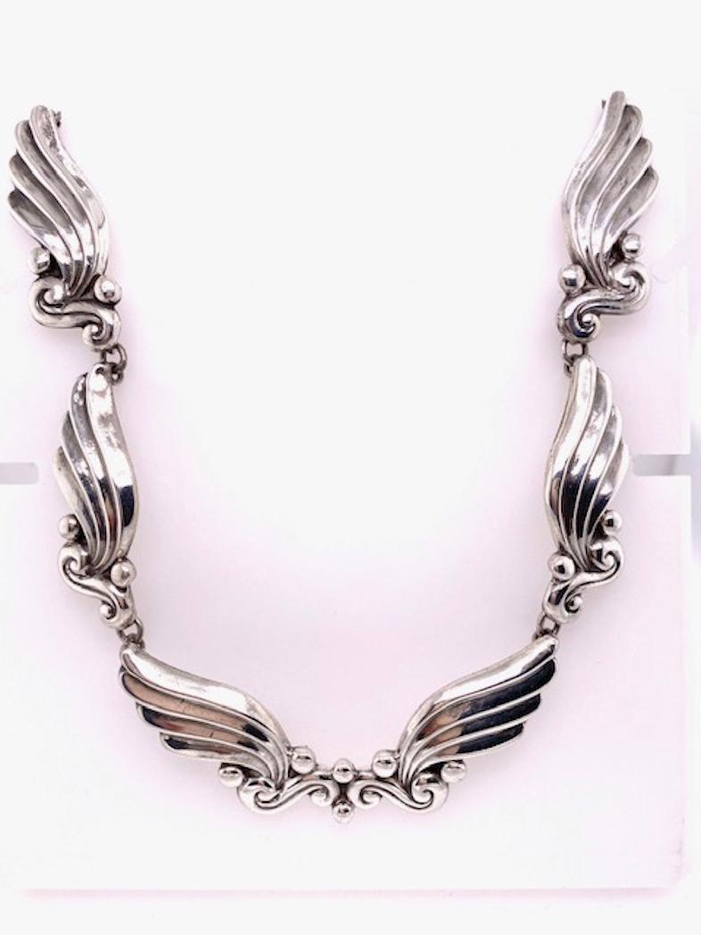 Sterling Margot Necklace In Excellent Condition In New York, NY